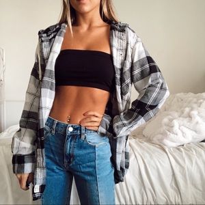 garage hooded flannel